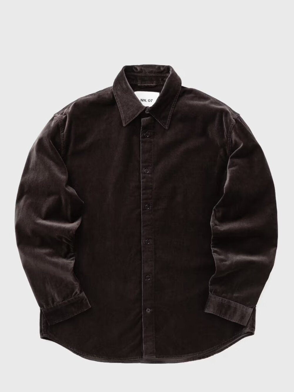 NN07 Men's Brown Button Front Corduroy Overshirt Jacket